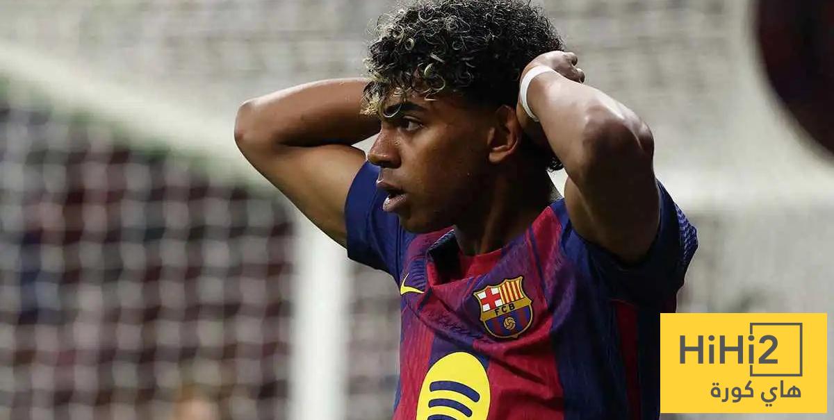 صورة : لامين يامال سيء امام الانديه الكبيرة