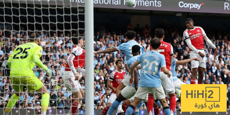 ارسنال يدرك التعادل سريعا امام مانشستر سيتي