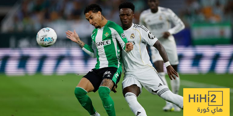 احصائيات الشوط الاول من مباراة ريال مدريد و بيتيس