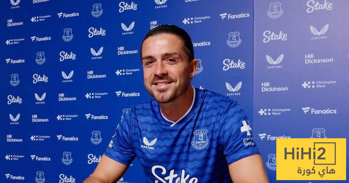 إصابة جديدة لجريليش تثير القلق في إيفرتون