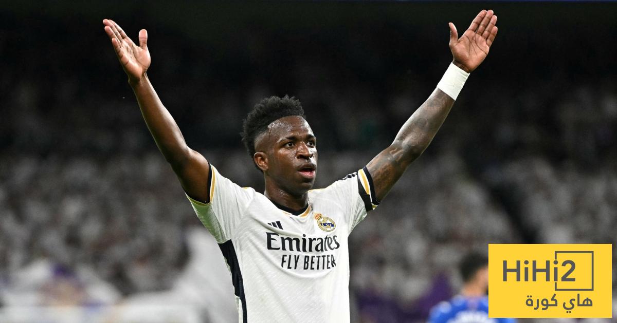 فينيسيوس يفشل في تحقيق ثنائية مع اي لاعب