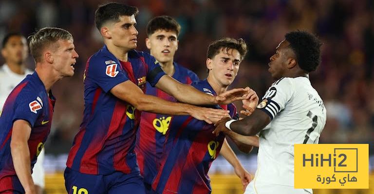 صور .. تفاصيل شجار فينيسيوس مع لاعبي برشلونة