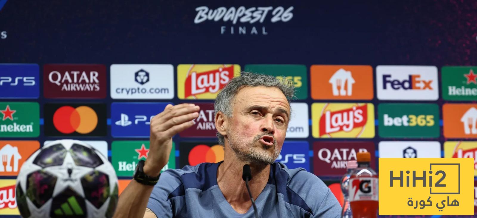 إنريكي يرد بهدوء على أرتيتا قبل نهائي دوري الأبطال