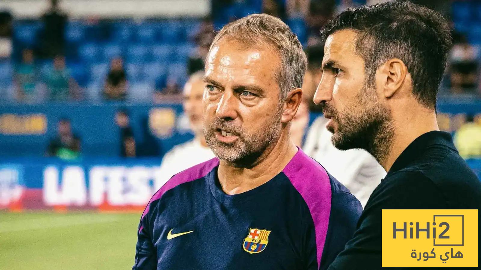 فابريغاس يتصدر قائمة المرشحين.. برشلونة يخطط لمرحلة ما بعد فليك