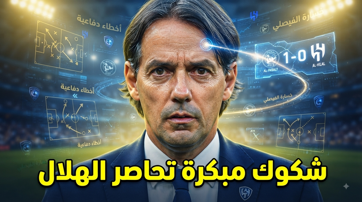 عيوب الهلال مع إنزاغي بعد مواجهة الفيصلي
