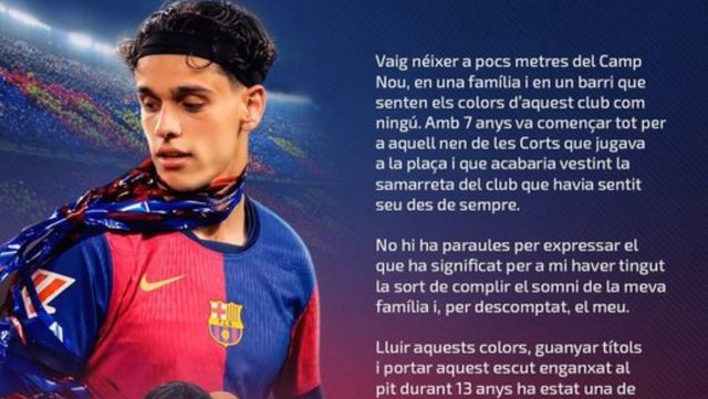 هيكتور فورت يودع برشلونة برسالة مؤثرة