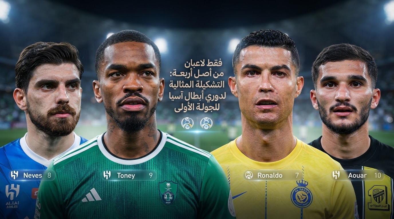 لاعبان فقط من دوري روشن في التشكيلة المثالية للنخبة الآسيوية