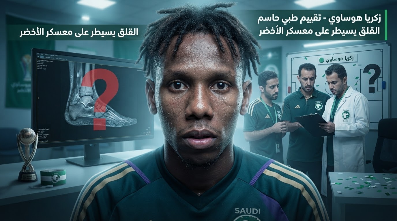 قلق في المنتخب السعودي بسبب هوساوي .. واختبار يحسم مصيره
